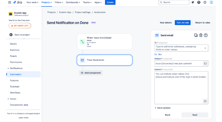 Automation in Jira