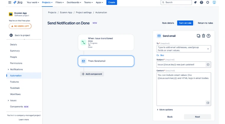 Automation in Jira