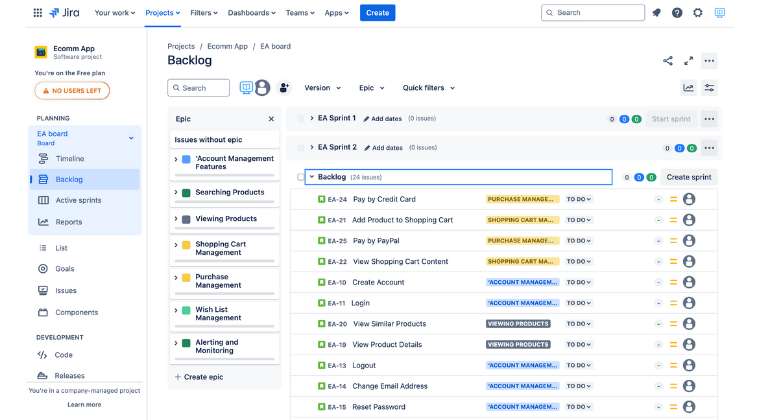 Jira Backlog