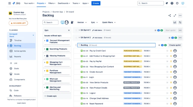 Jira Backlog
