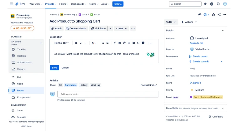 Jira Issues
