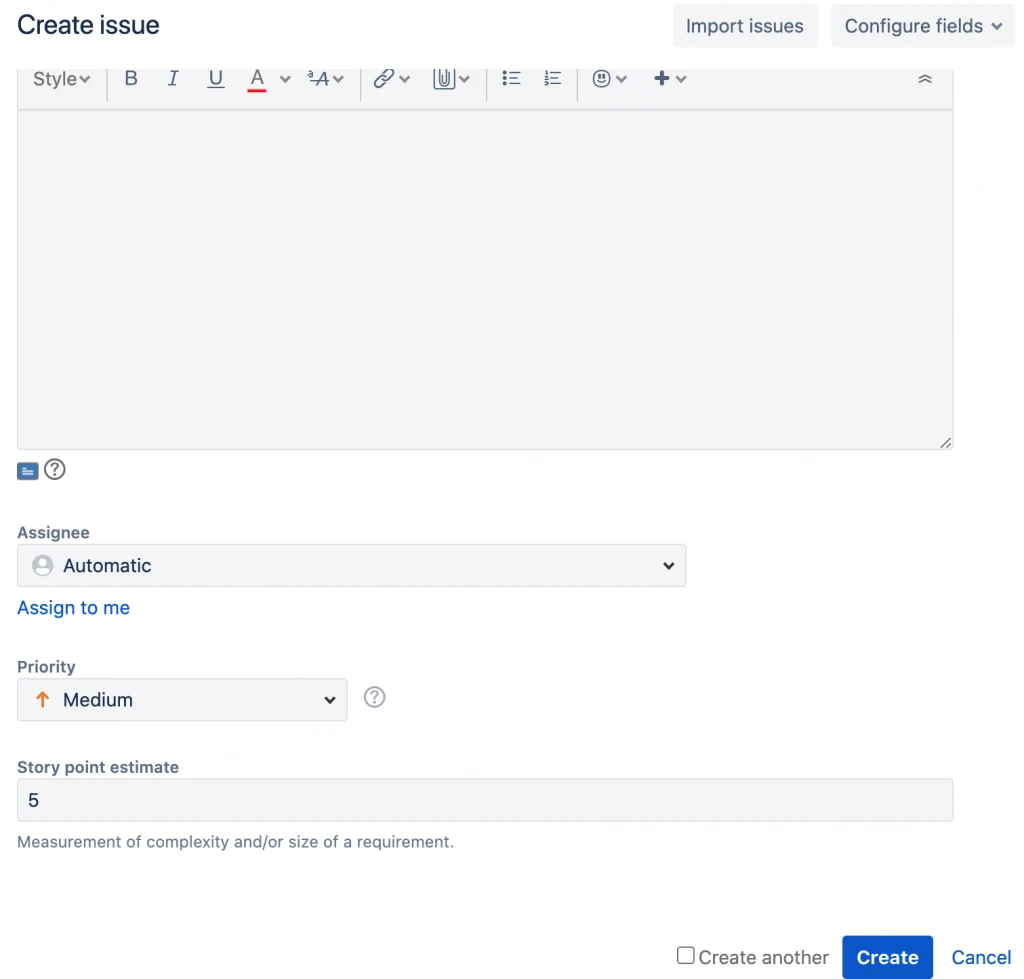 Jira issue