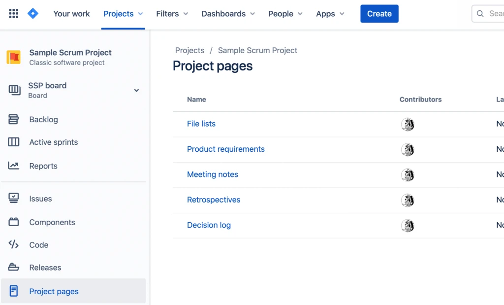 Confluence pages in Jira