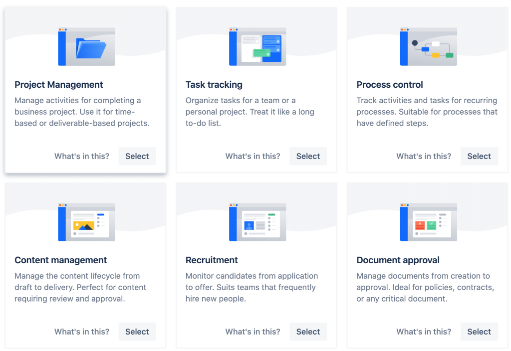 Jira project templates
